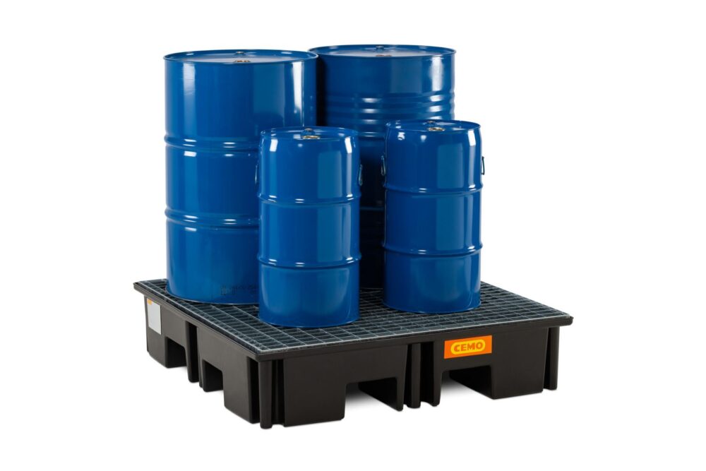 PE sump pallet 220/2 with PE grating